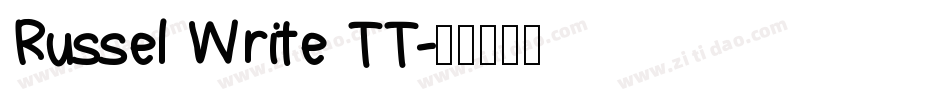 Russel Write TT字体转换